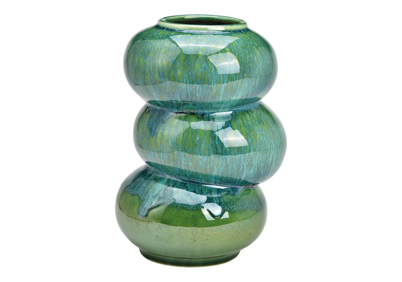 Vase en porcelaine verte - Dimensions 16x25x16 cm - 10036530 - WURM