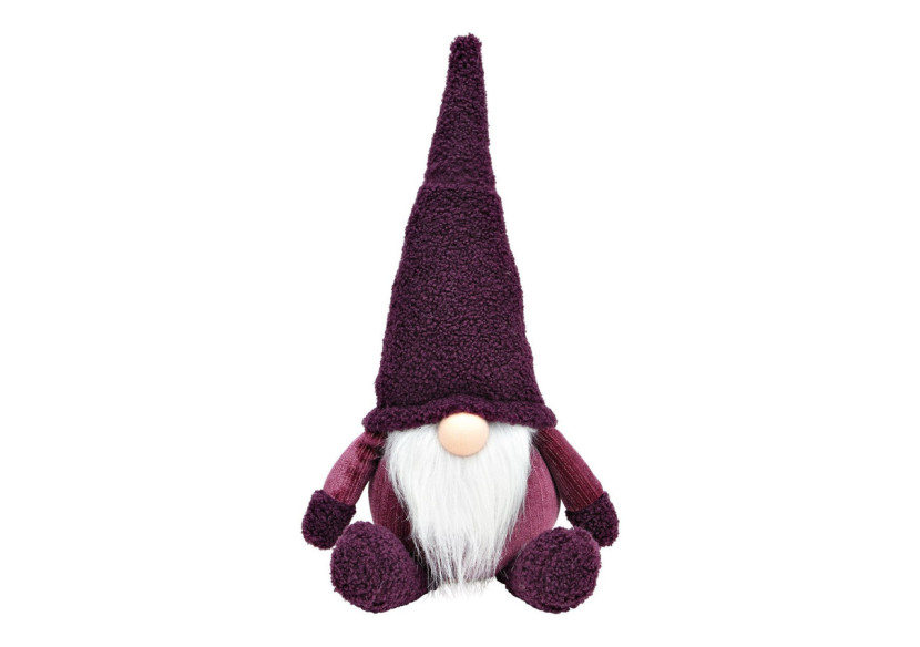 Lutin en Textile Violet - 19x34x16cm - 10036764 - WURM