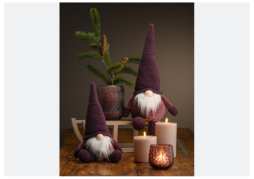 Lutin en Textile Violet - 27x46x17cm - 10036765 - WURM