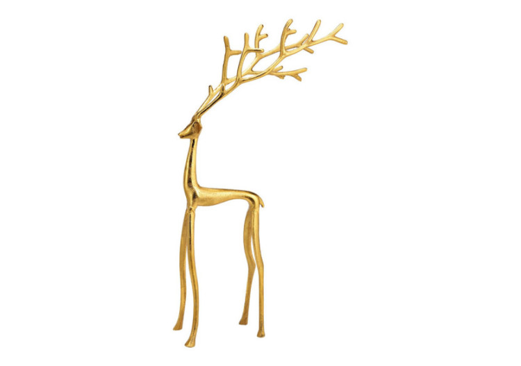Cerf en métal doré - Charme festif - 10037043 - WURM