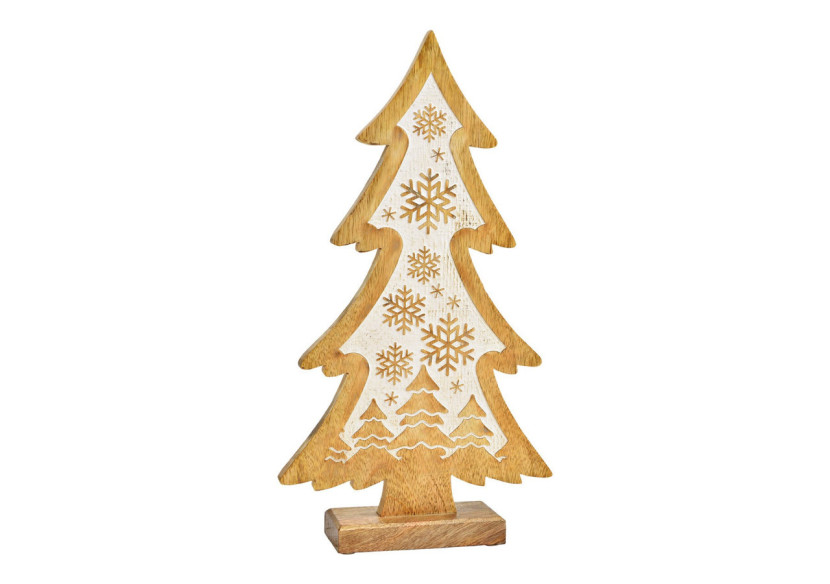 Arbre Tannenbaum - Décor en Mangoholz naturel 23 x 42 x 6cm - 10037242 - WURM