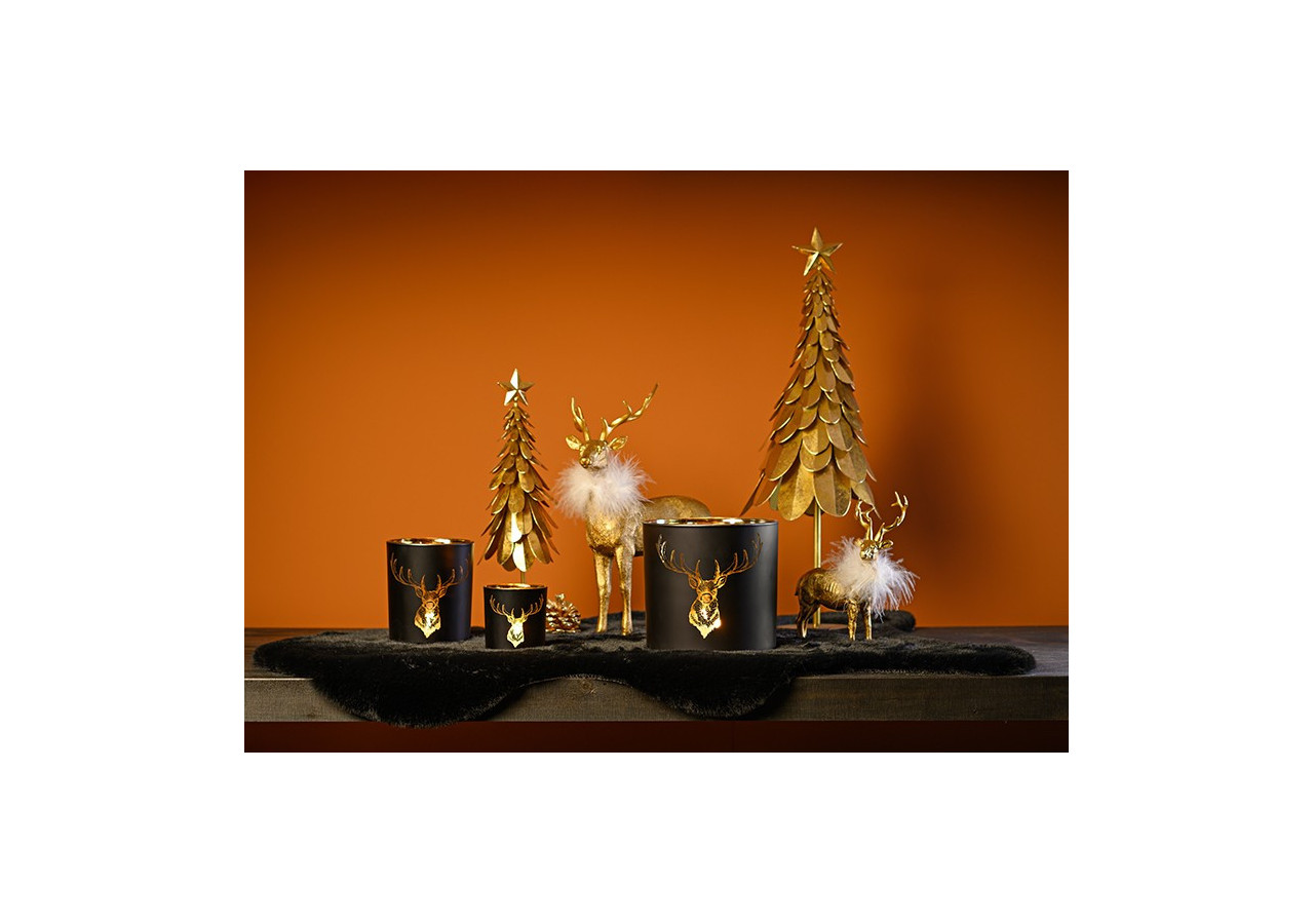 Haut-de-forme en polyuréthane doré - 16x21x8cm - 10037413 - WURM