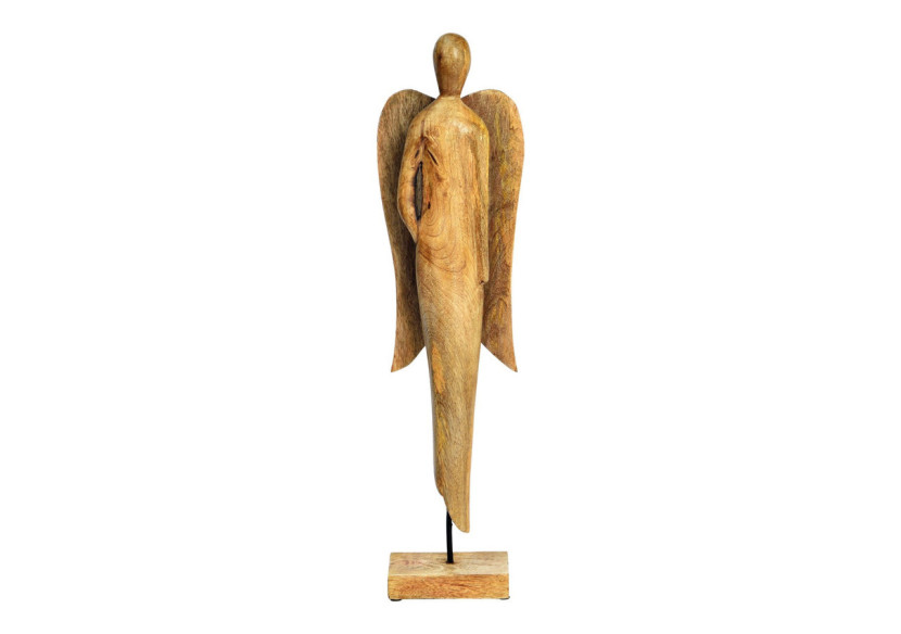 Statue d'Ange en Bois de Mangue - Dimensions 16x59x10cm - 10037464 - WURM