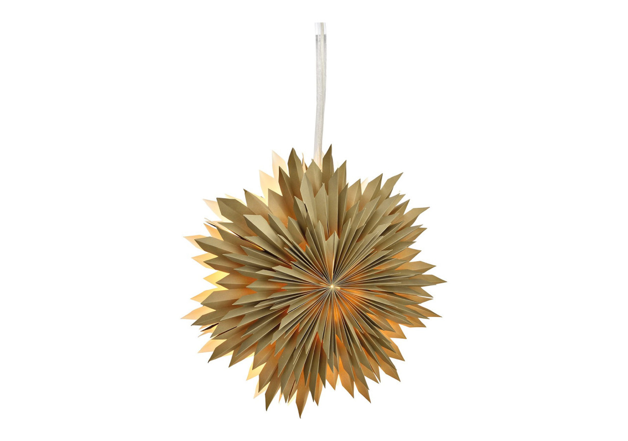 Flocon de Neige Lumineux en Papier - Sand Vert, 50cm - 10037528 - WURM