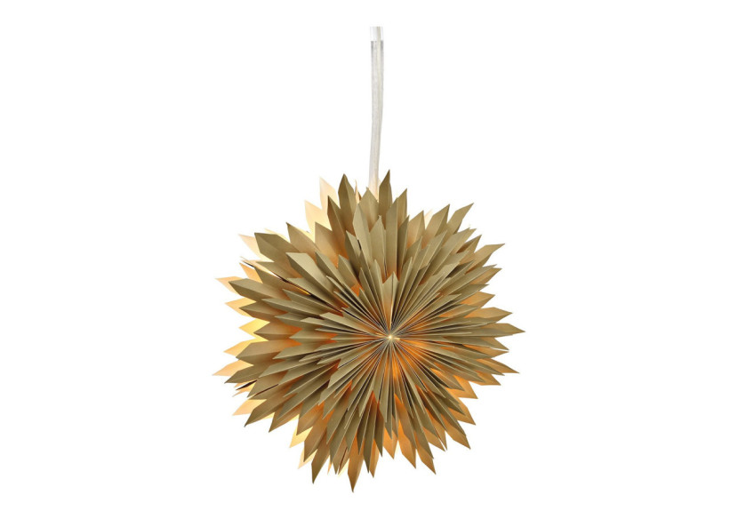 Flocon de Neige Lumineux en Papier - Sand Vert, 50cm - 10037528 - WURM