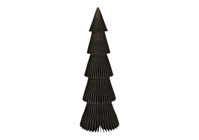 Arbre de Noël en papier Honeycomb avec paillettes - 20x60x20cm - 10037815 - WURM