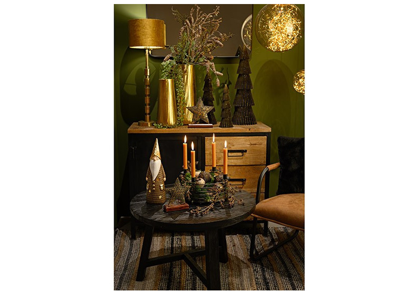 Arbre de Noël en papier Honeycomb avec paillettes - 20x60x20cm - 10037815 - WURM