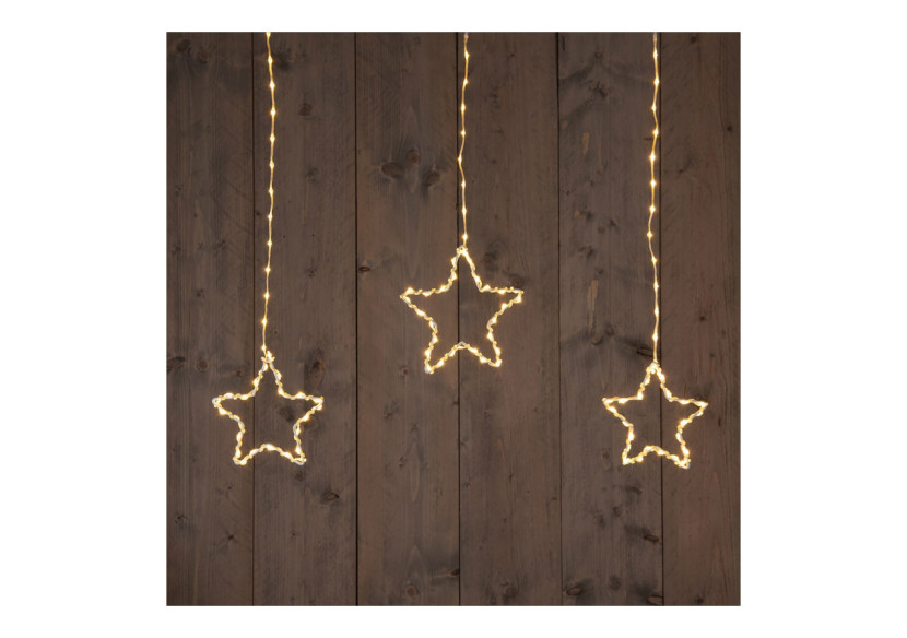 Rideau lumineux en forme d'étoiles - 186 LED 90x80cm - 10037832 - WURM