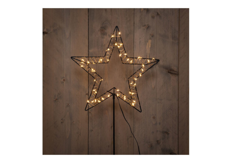 Étoile lumineuse en cuivre avec 50 LED - 31x100cm - 10037849 - WURM
