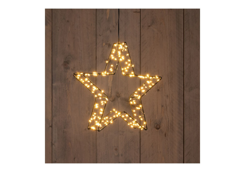 Étoile 3D lumineuse - 200 LED 6x26x6cm - 10037853 - WURM