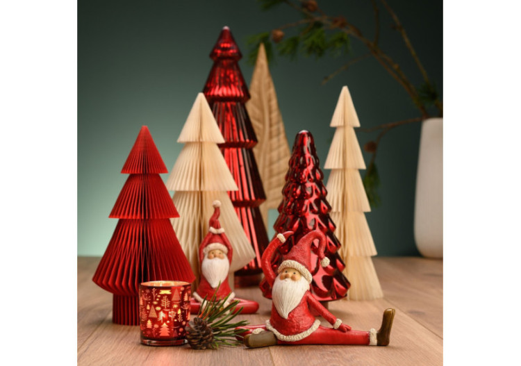 Arbre de Noël en Bois Paulownia - Naturel 24x62x12cm - 10037872 - WURM 2