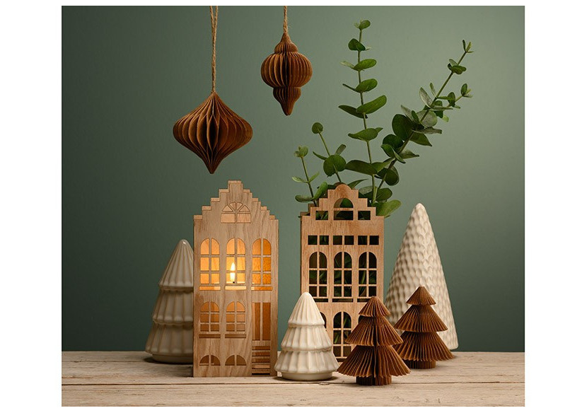 Bougie LED en Cire - Crème 6,8x12,5x6,8cm - 10038036 - WURM