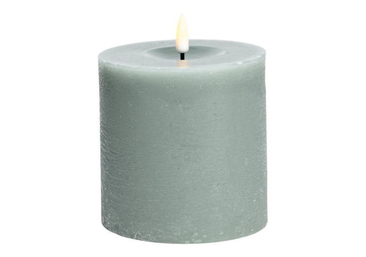 Bougie LED en Cire - Sauge 10x10x10cm - 10038058 - WURM