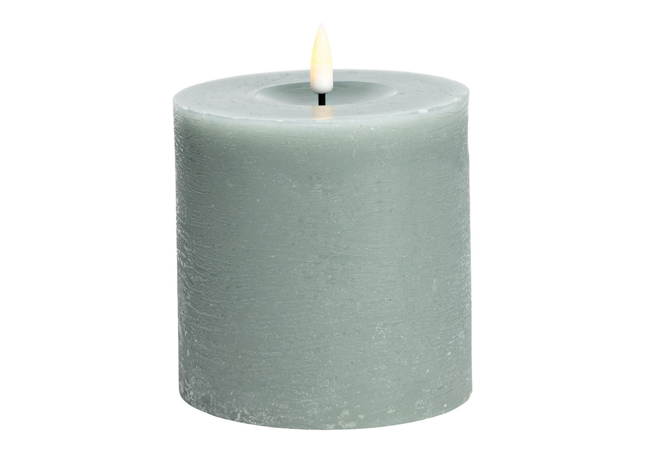 Bougie LED en Cire - Sauge 10x10x10cm - 10038058 - WURM
