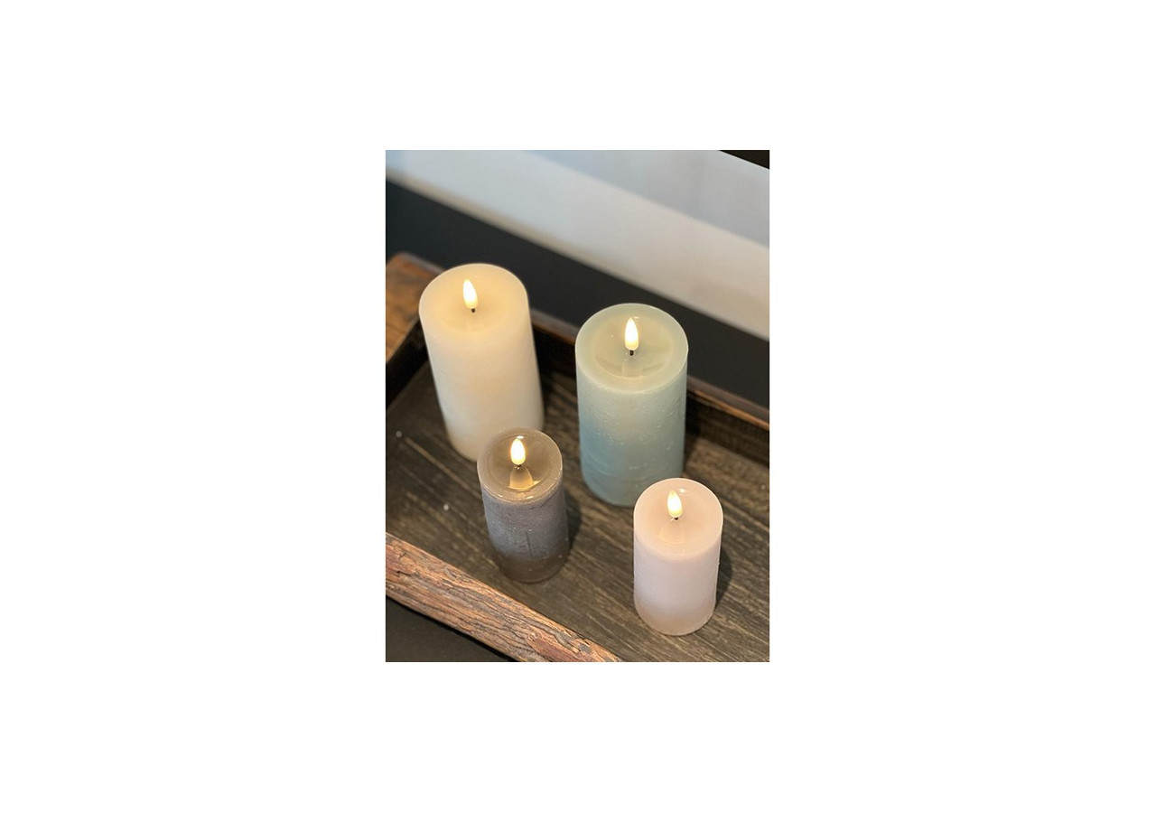 Bougie LED en cire - Salbei 10x15x10cm - 10038059 - WURM