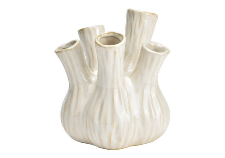 Vase en céramique - Blanc 13x16x13cm - 10038320 - WURM