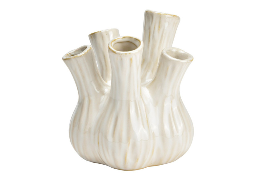 Vase en céramique - Blanc 13x16x13cm - 10038320 - WURM