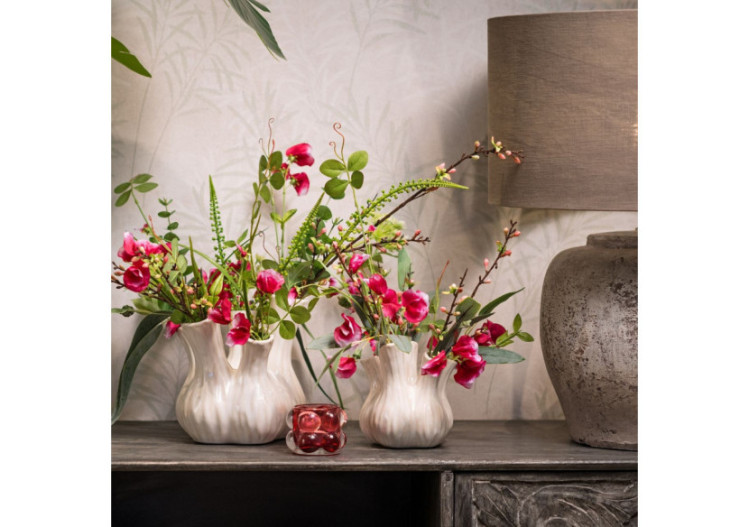 Vase en céramique - Blanc 13x16x13cm - 10038320 - WURM 2