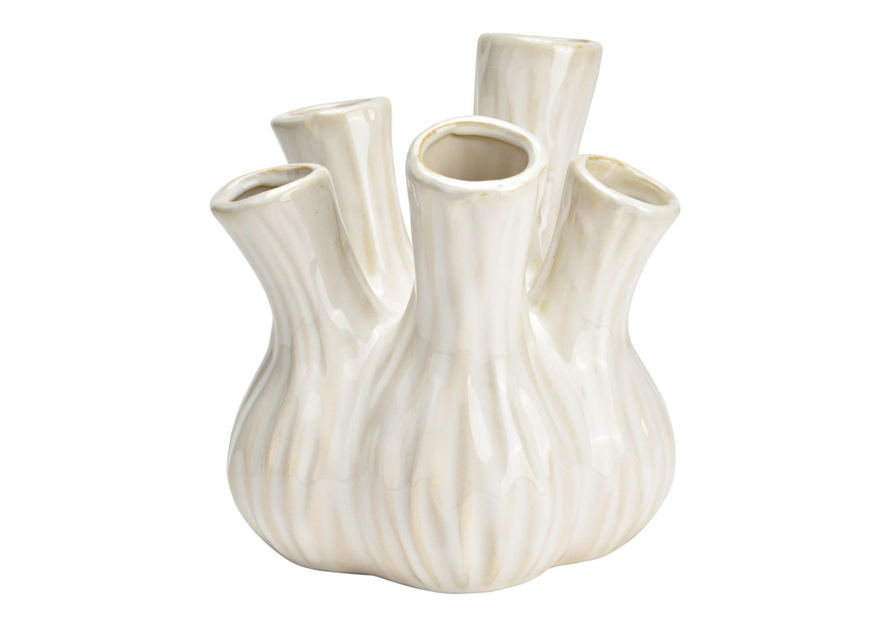 Vase en céramique - Blanc 20x21x20cm - 10038321 - WURM