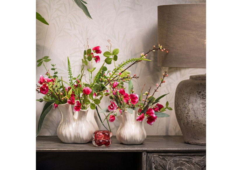 Vase en céramique - Blanc 20x21x20cm - 10038321 - WURM