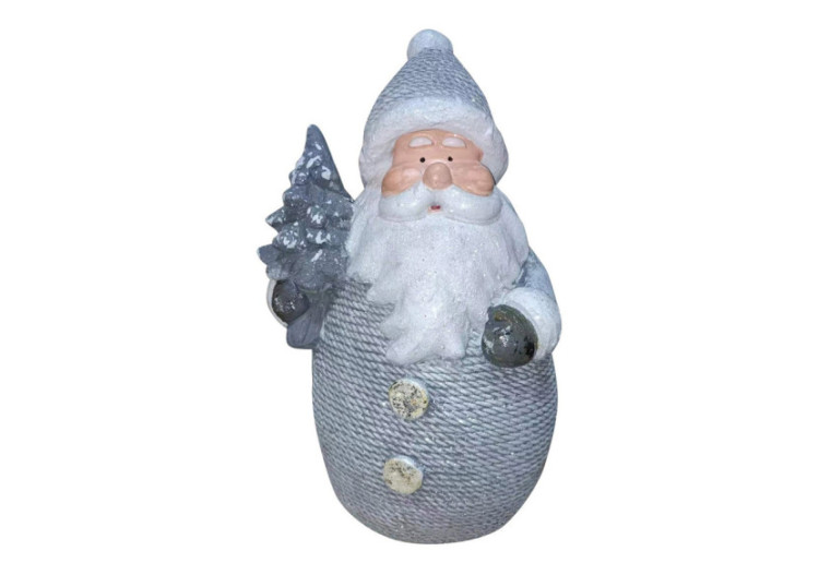 Père Noël en magnesia - Gris 25x40x18cm - 10038394 - WURM
