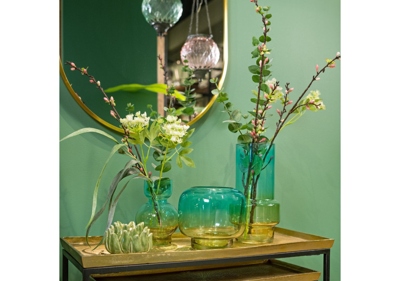 Vase en verre vert - Dimensions 13x25x13cm - 10038650 - WURM