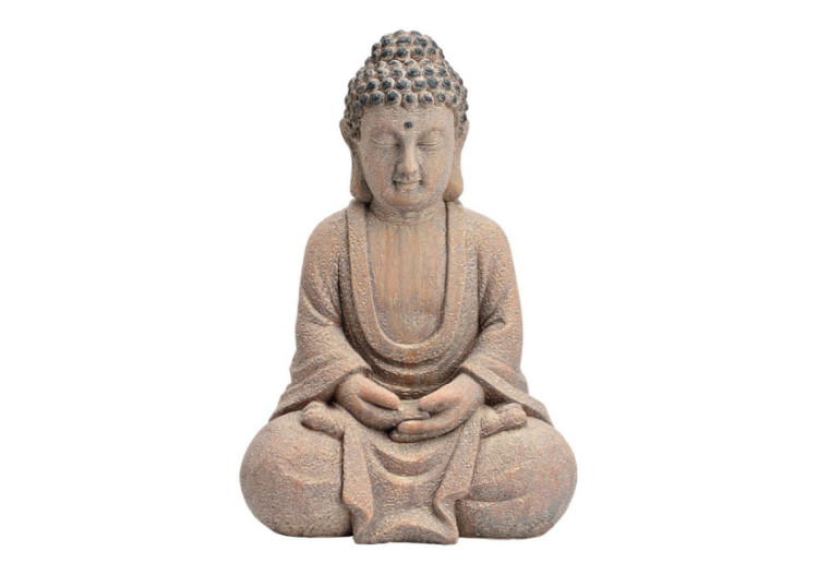 Bouddha en Magnesia - Style antique brun, dimensions 32x24x47cm - 10039626 - WURM
