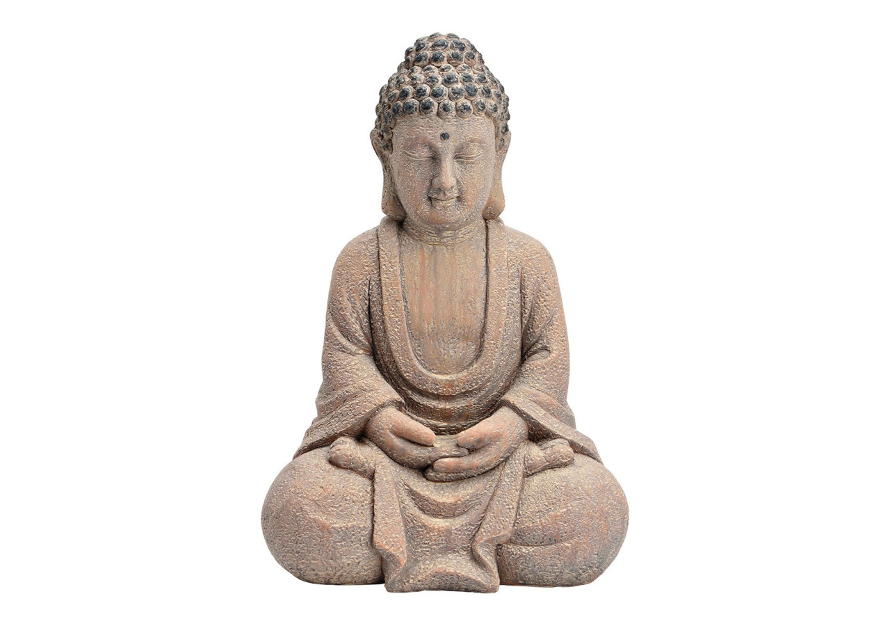 Bouddha en Magnesia - Style antique brun, dimensions 32x24x47cm - 10039626 - WURM