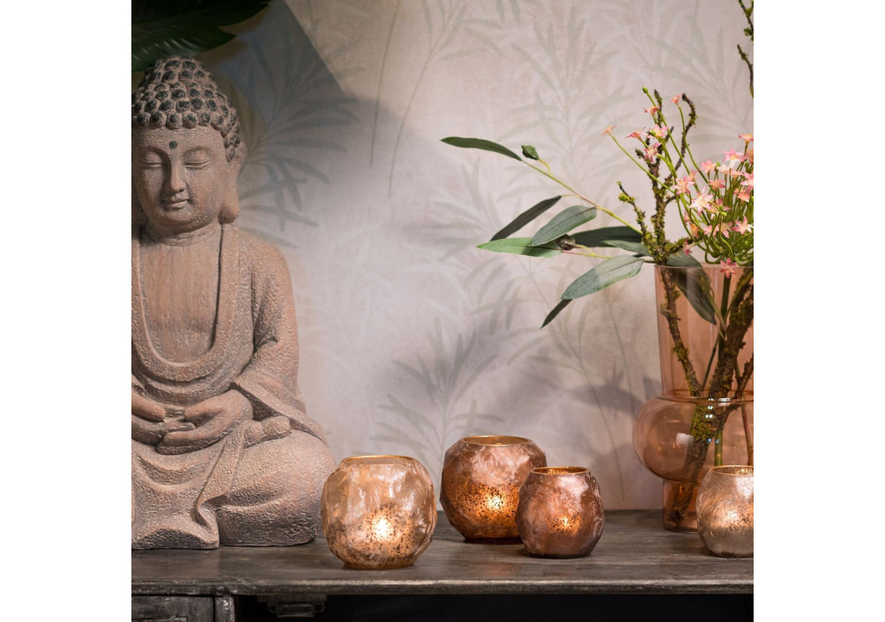 Bouddha en Magnesia - Style antique brun, dimensions 32x24x47cm - 10039626 - WURM