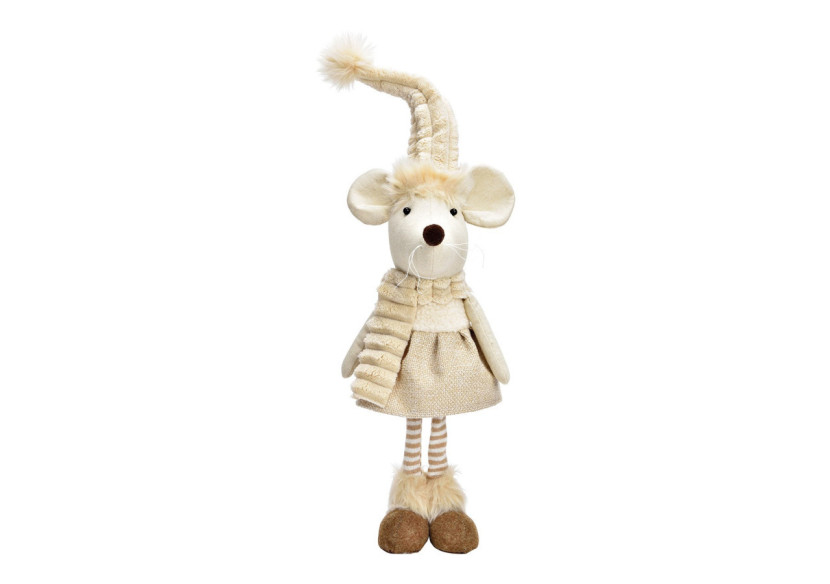Souris d'Hiver en Textile - 19x47x17cm - 10039799 - WURM Souris d'Hiver en Textile - 19x47x17cm - 10039799 - WURM