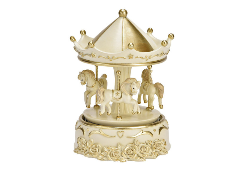 Boîte à Musique Carrousel avec Chevaux - 12x16x12cm - 10039821 - WURM Boîte à Musique Carrousel avec Chevaux - 12x16x12cm - 10039821 - WURM