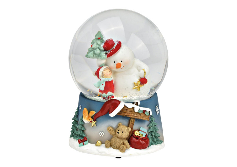 Boîte à musique - Bonhomme de neige décoratif de Noël en verre et poly 10x14x11cm - 10040002 - WURM Boîte à musique - Bonhomme de neige décoratif de Noël en verre et poly 10x14x11cm - 10040002 - WURM
