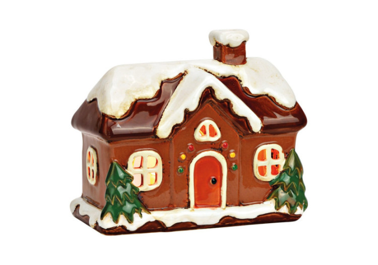 Maison à lumière Colorée - Céramique 17x15x9cm - 10040068 - WURM