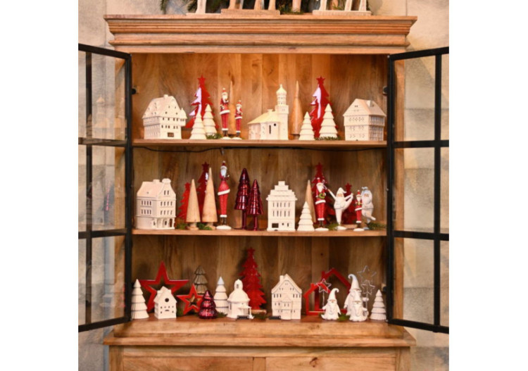 Maison Lichthaus Rathaus - Porcelaine blanche 8 x 12 x 8 cm - 10040099 - WURM 2