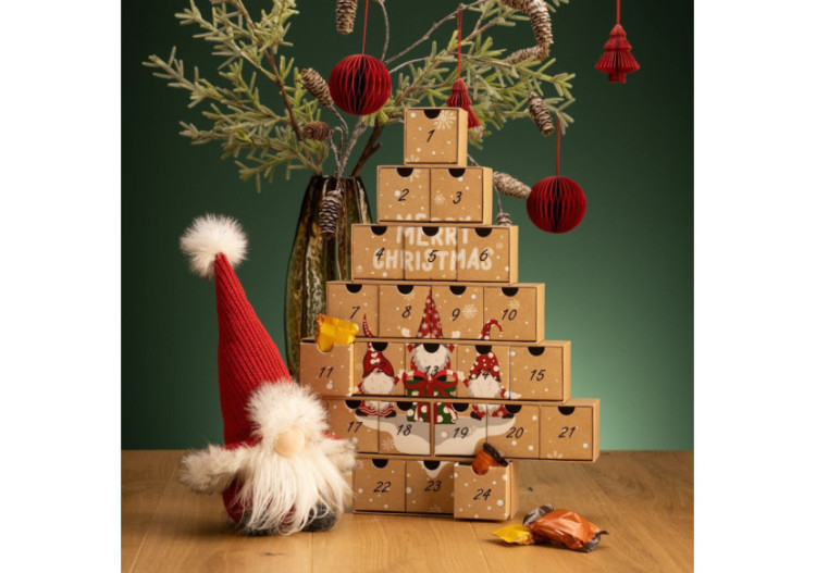 Calendrier de l'Avent Sapin 'Joyeux Noël' - 24 Boîtes en Carton 38x48x6cm - 10040445 - WURM 2