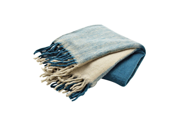 Tapis de lit à carreaux - Textile bleu 130 x 170 x 1cm - 10040459 - WURM