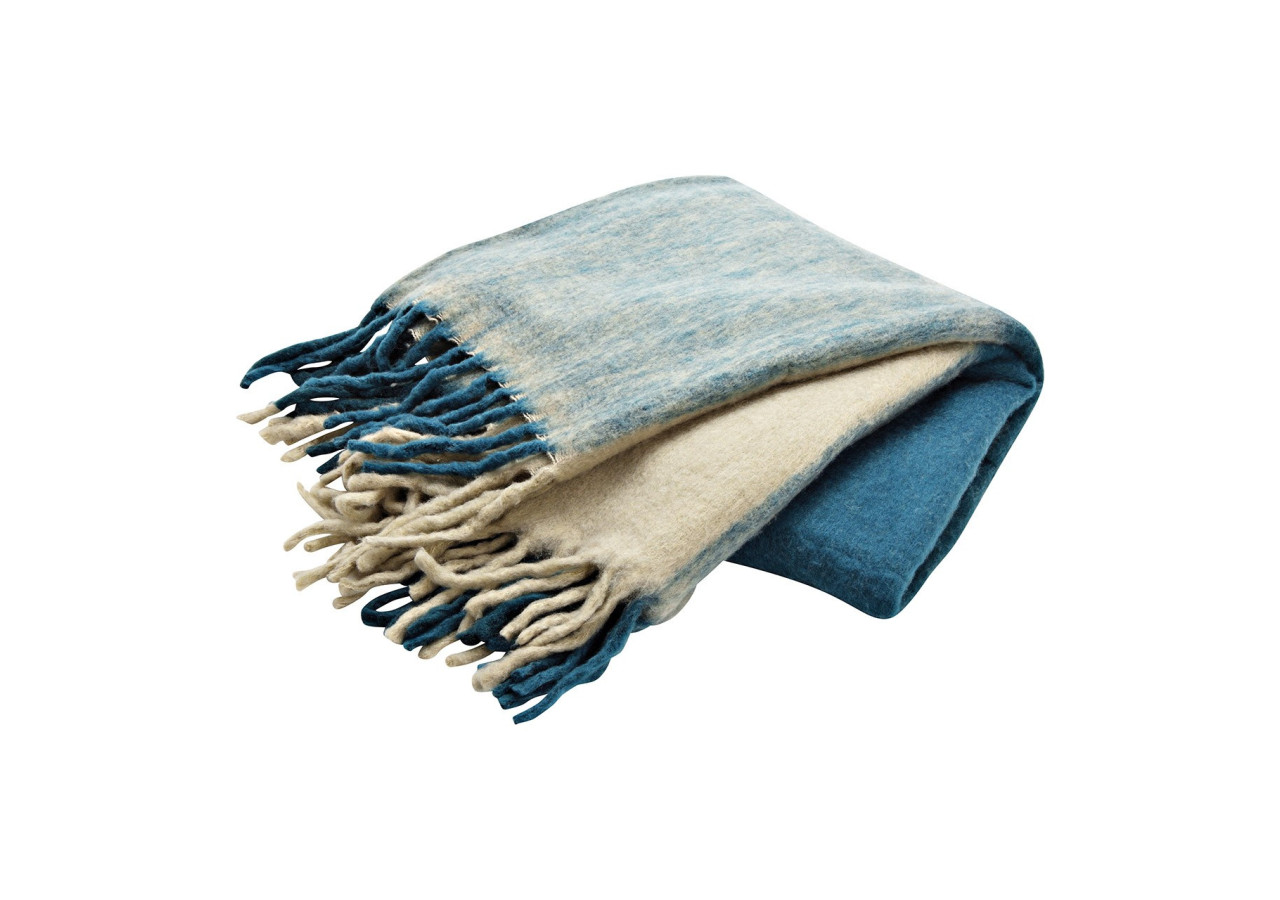 Tapis de lit à carreaux - Textile bleu 130 x 170 x 1cm - 10040459 - WURM