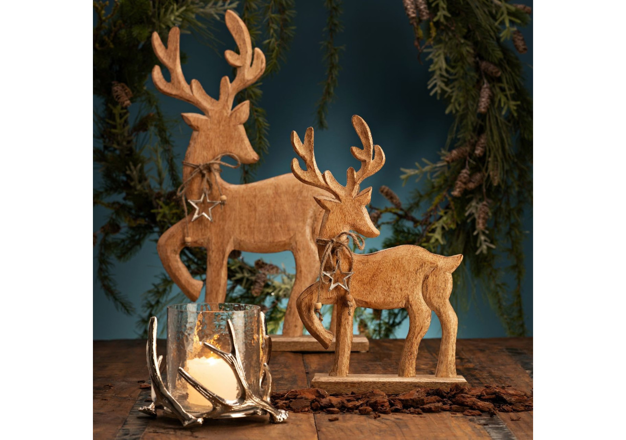 Sapin à poser en bois de mangue - Naturel 27 x 41 x 6 cm - 10040506 - WURM