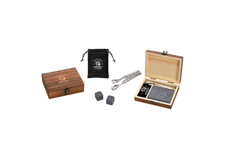 Set de Verres à Whisky avec Glaçons en Pierre - 12 pièces - 10040600 - WURM