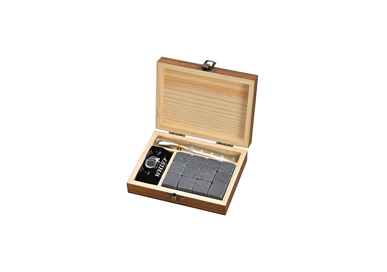 Set de Verres à Whisky avec Glaçons en Pierre - 12 pièces - 10040600 - WURM