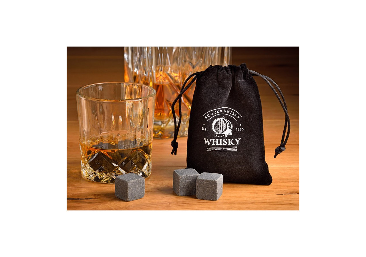 Set de Verres à Whisky avec Glaçons en Pierre - 12 pièces - 10040600 - WURM