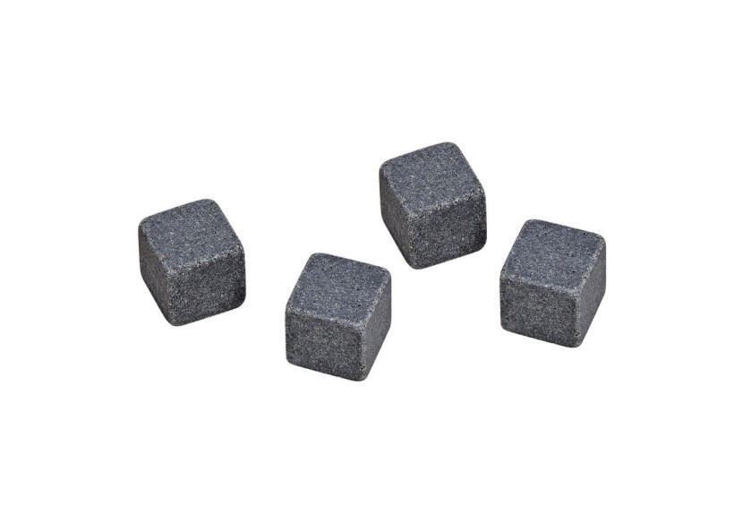 Set de Whisky en Pierre - 8 Glaçons en Basalte avec 4 Verres 300ml - 10040968 - WURM