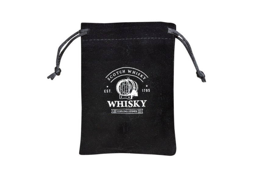 Set de Whisky en Pierre - 4 Glaçons en Basalte avec 2 Verres 300ml - 10040969 - WURM