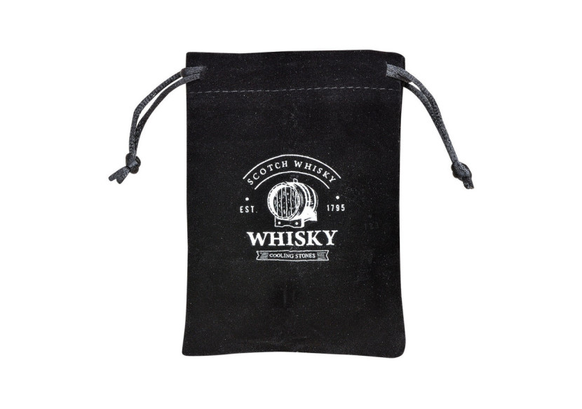 Set de Whisky en Pierre - 8 Glaçons en Basalte avec 4 Verres dans une Boîte en Bois - 10040970 - WURM