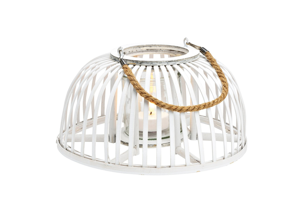 Lanterne en bois avec verre - 30x15x30cm - 10041196 - WURM