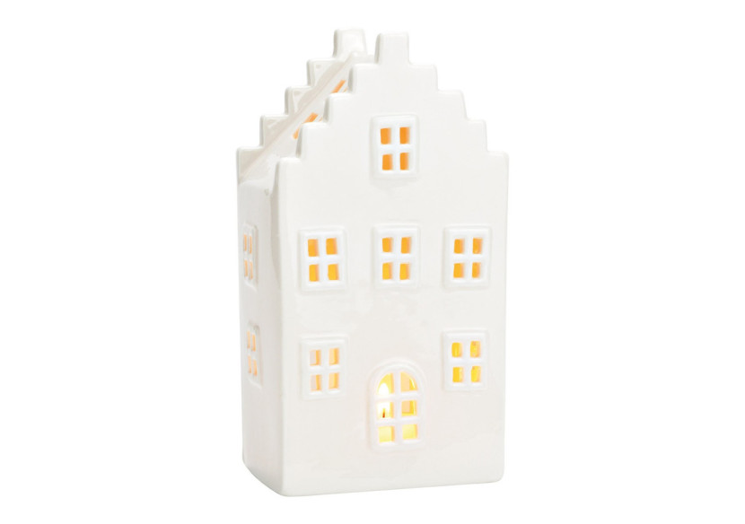 Lanterne Maison en Céramique - Brillant 11x20x8cm - 10041274 - WURM