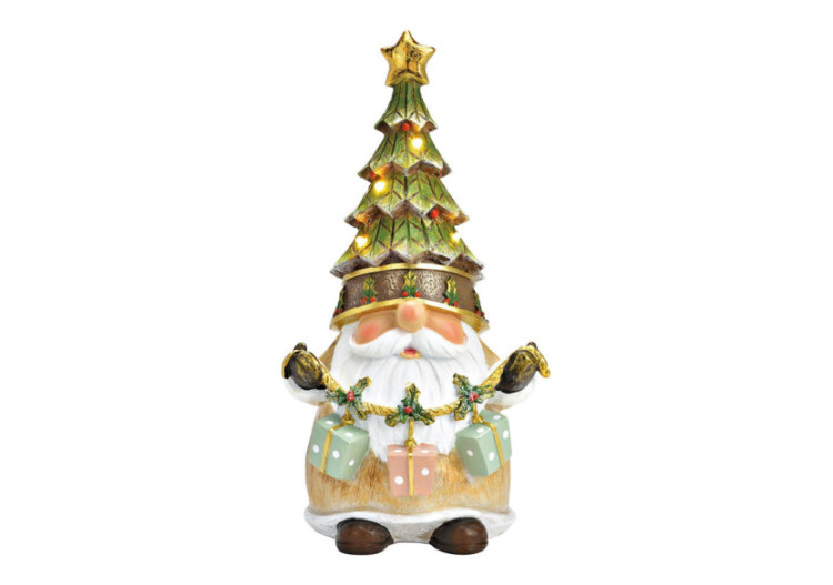 Lutin en Poly avec LED - 11x23x10cm - 10041387 - WURM