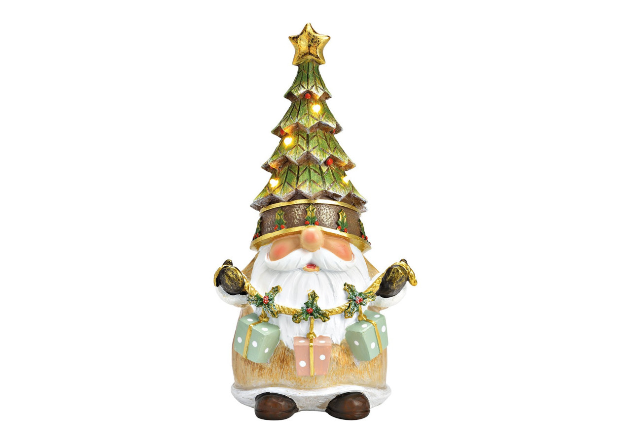 Lutin en Poly avec LED - 11x23x10cm - 10041387 - WURM