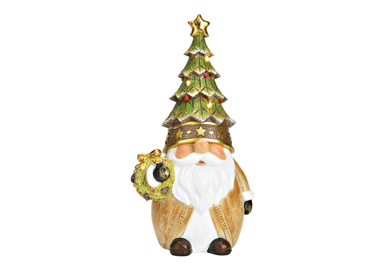 Lutin en Poly avec LED - 13x26x11cm - 10041388 - WURM