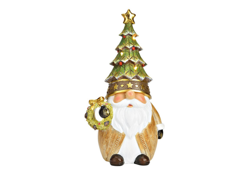 Lutin en Poly avec LED - 13x26x11cm - 10041388 - WURM